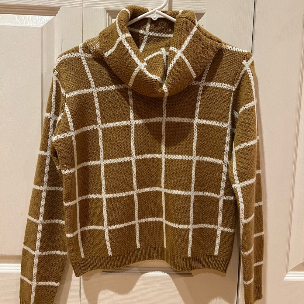 Windowpane sweater